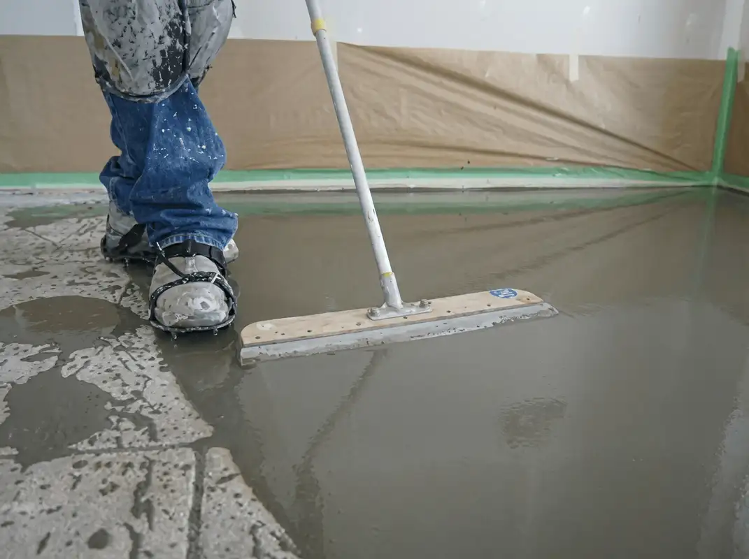 Uneven floor being professionally repaired in Tempe, AZ